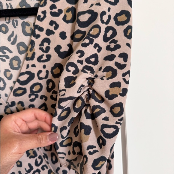 Sanctuary Leopard Wrap Mini Dress - Picture 6 of 6